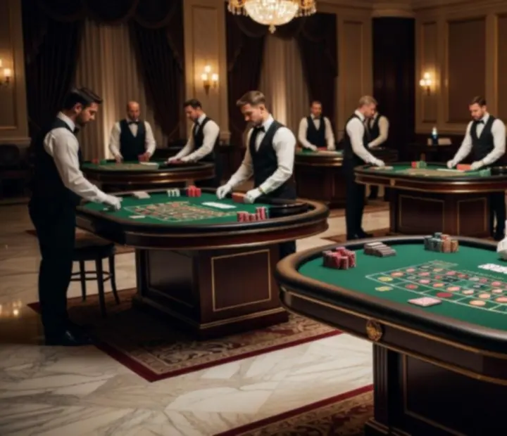 Profesjonalne stoły eventowe do pokera, ruletki i blackjacka przygotowane na elegancki event